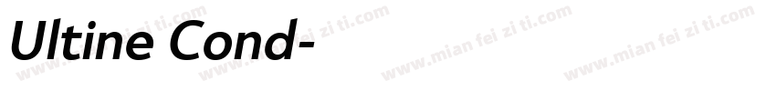 Ultine Cond字体转换
